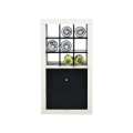 Storage black color MDF board wooden wine bottle rack insert for home decor